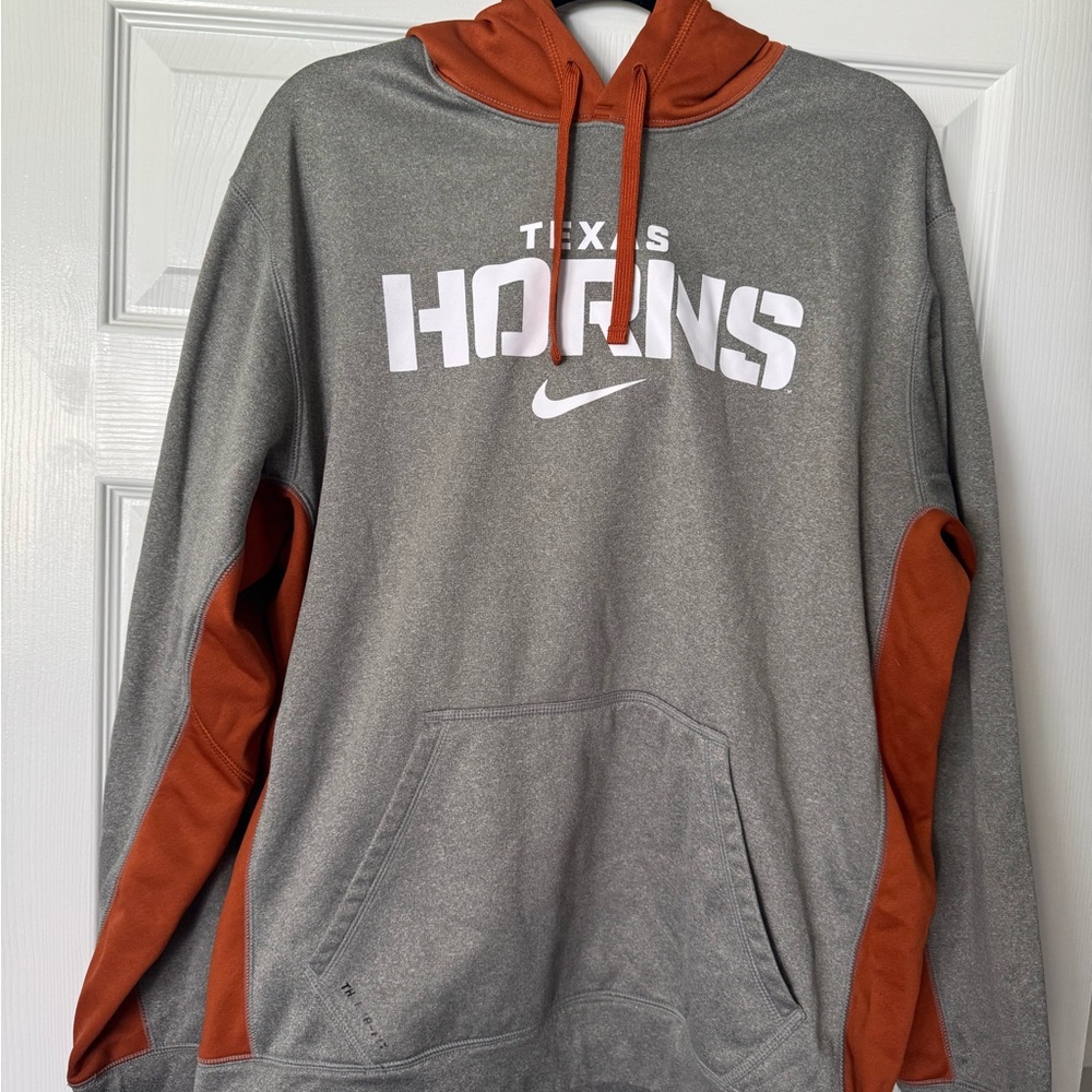 Nike Texas Longhorns Therma-Fit Jacket in Orange and Gray